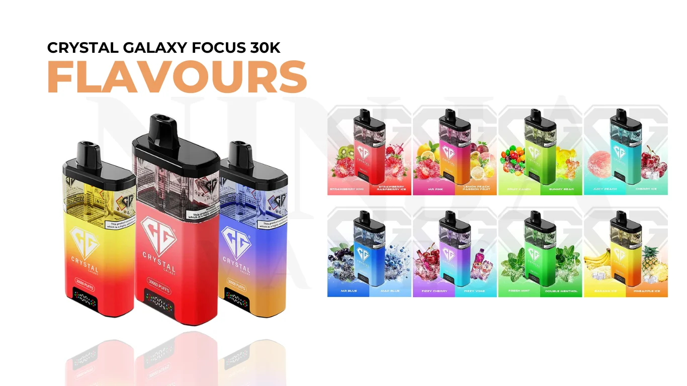 Crystal Galaxy Focus 30K Puffs Vape Dual Flavours