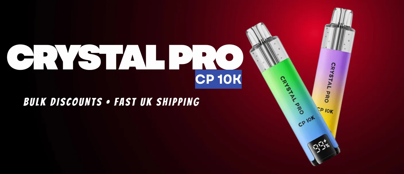 Box of 10 Crystal Pro CP 10K Puffs Prefilled Pod Kit