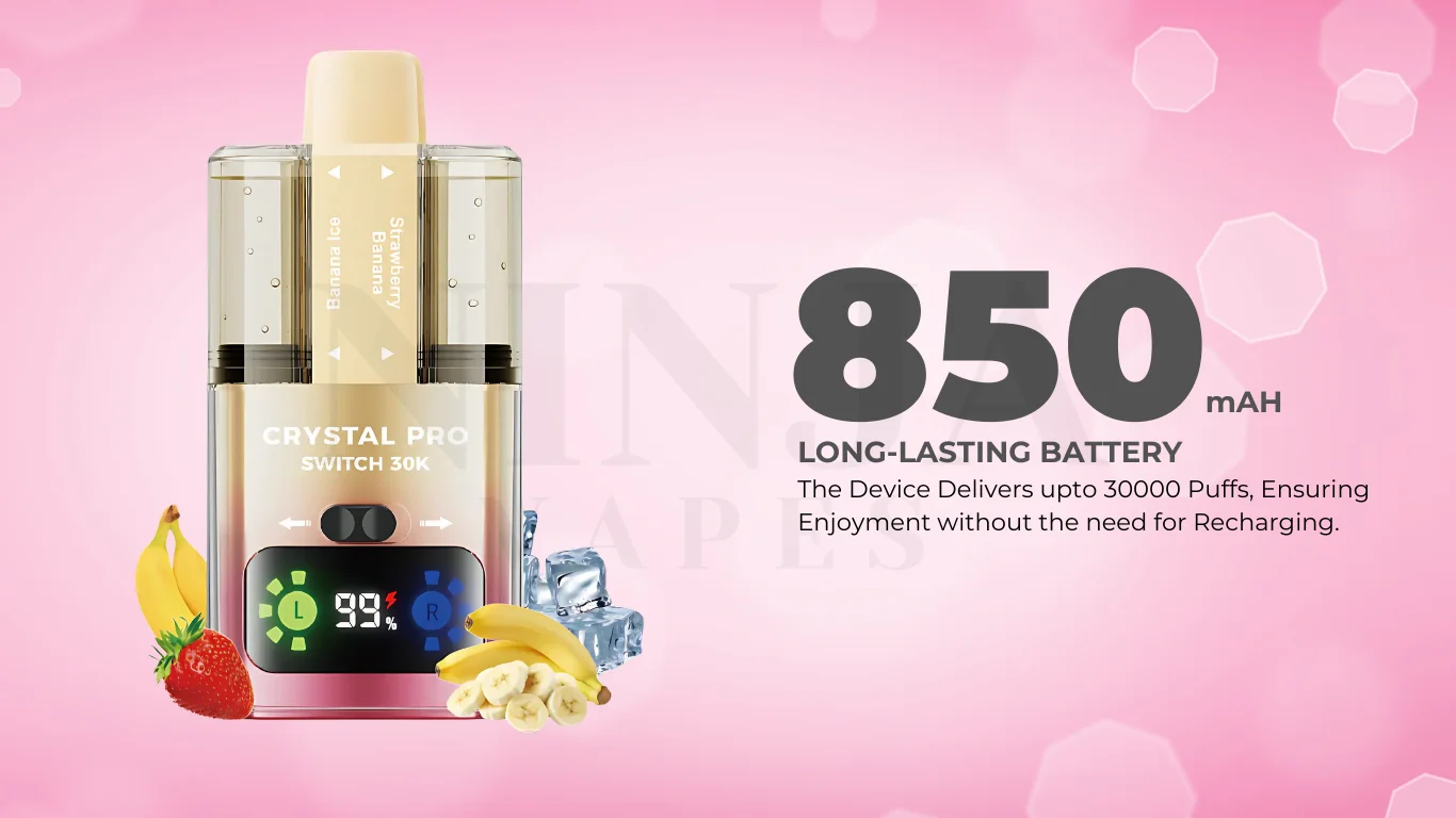 Crystal Pro Switch 30K 850 mAH Battery