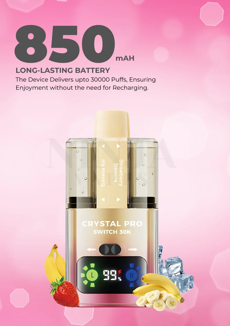 Crystal Pro Switch 30K 850 mAH Battery