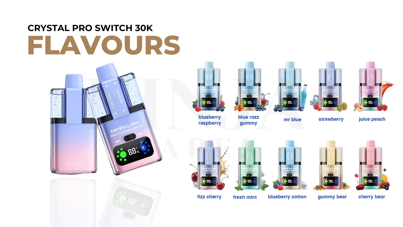 Crystal Pro Switch 30K Vape Kit Flavours