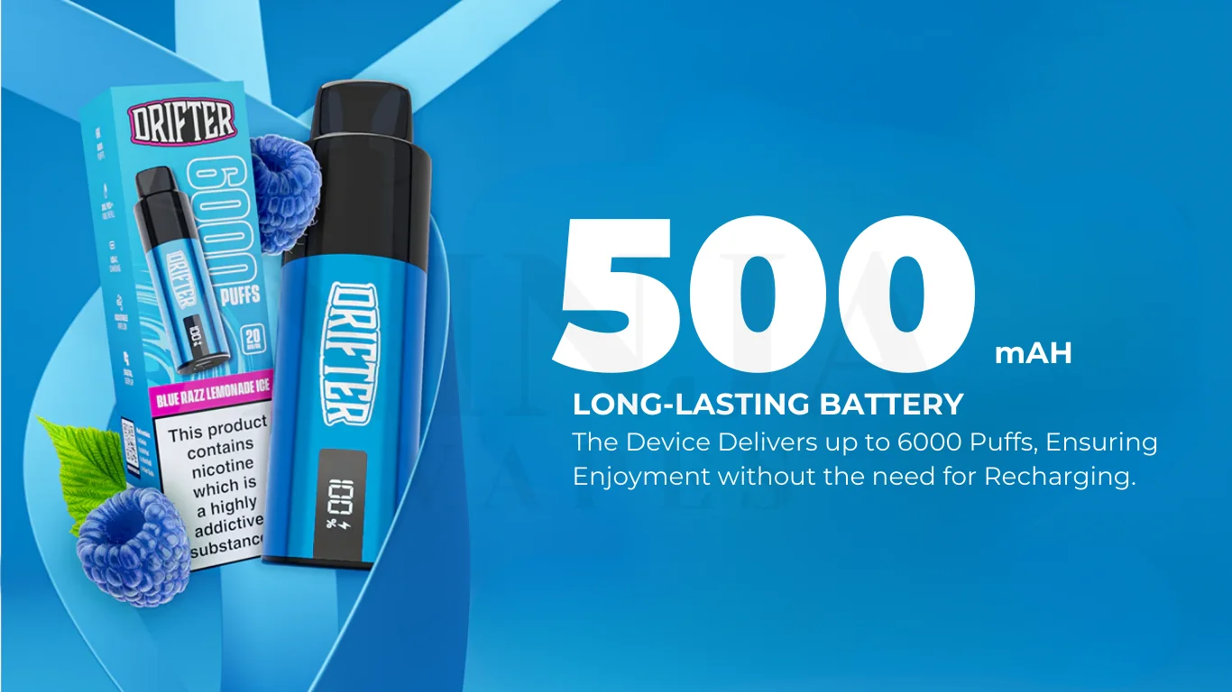 Drifter Bar 6000 Puffs 500 mAH Battery