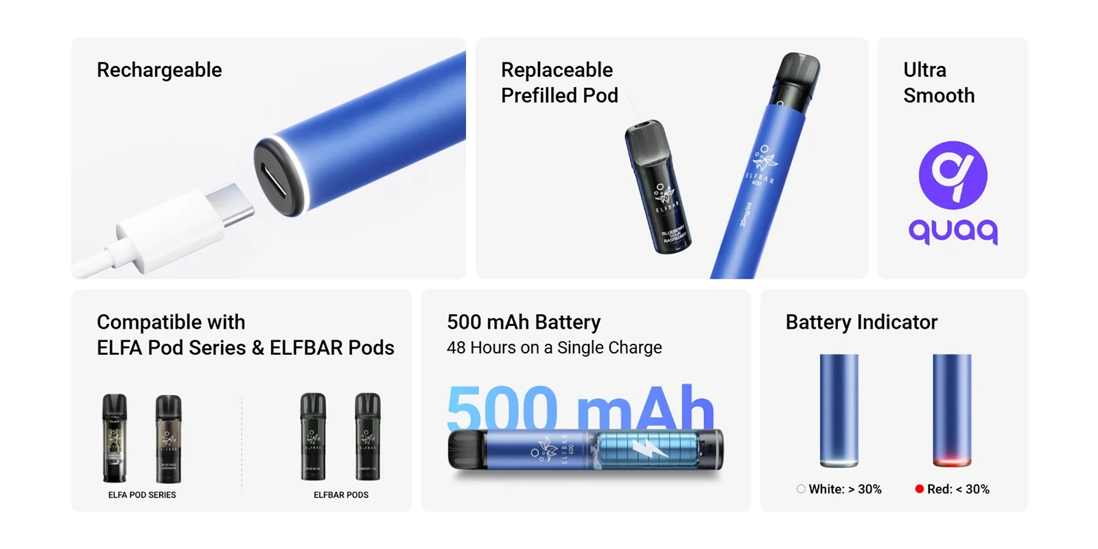Elf Bar 600 Prefilled Refill Pods