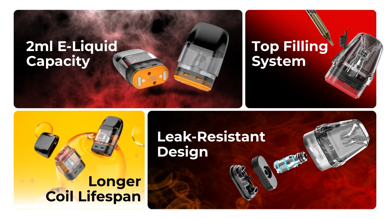Features of OXVA Xlim EZ Replacement Pods