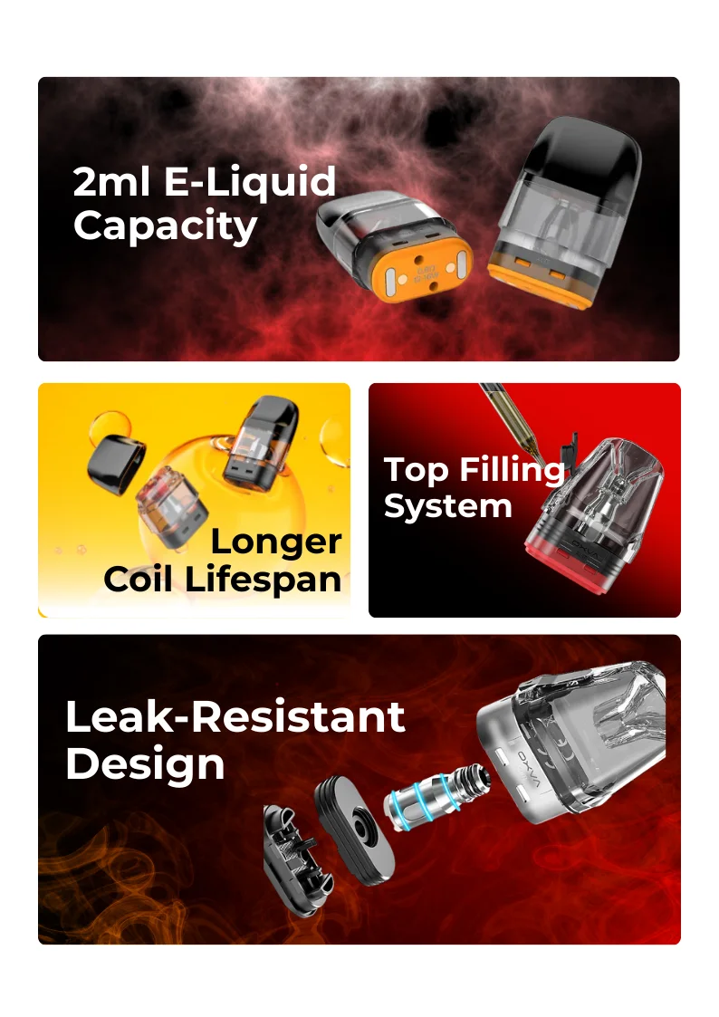 Features of OXVA Xlim EZ Replacement Pods