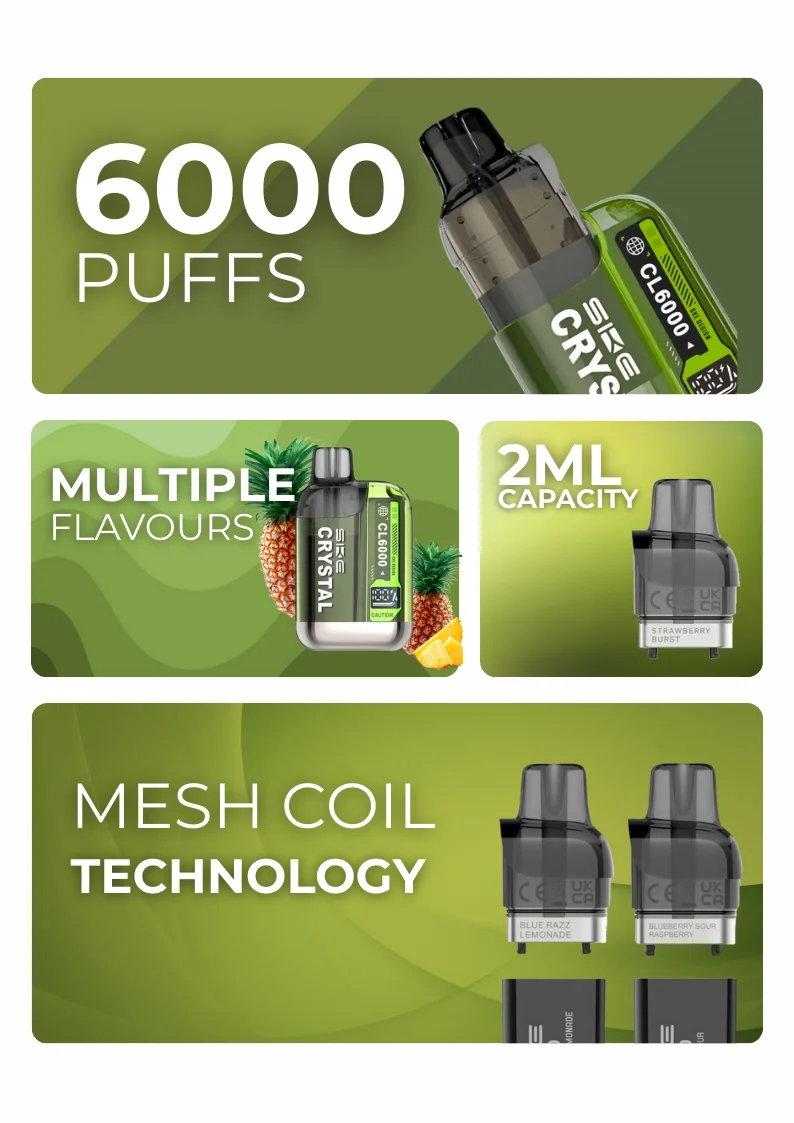 Features of SKE Crystal CL6000 Prefilled Pods