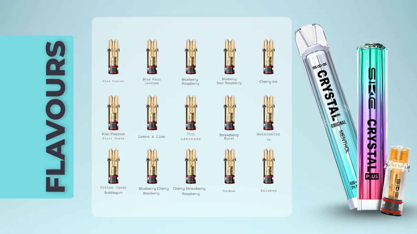 Flavours Of Crystal Plus PreFilled Pod 