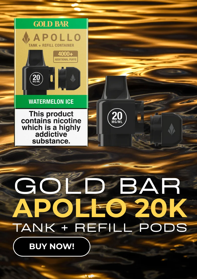 Gold Bar Apollo 20K Prefilled Refill Pods