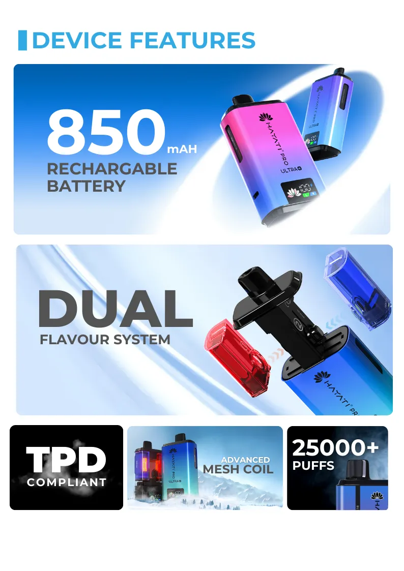 Hayati Pro Ultra Plus 25000 Puffs Vape Kit Unique