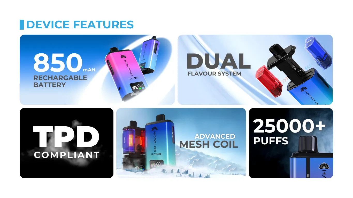 Hayati Pro Ultra Plus 25000 Puffs Vape Kit Unique