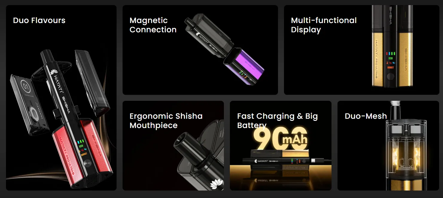 Hayati Pro Ultra+ Shisha 30K Puffs Vape Kit
