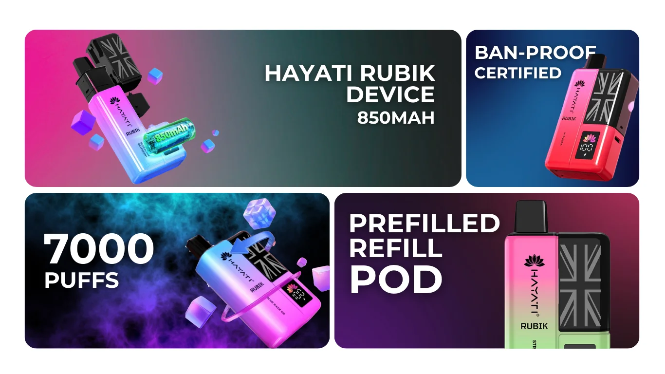 Hayati Rubik 7000 Prefilled Refill Pods Key Features