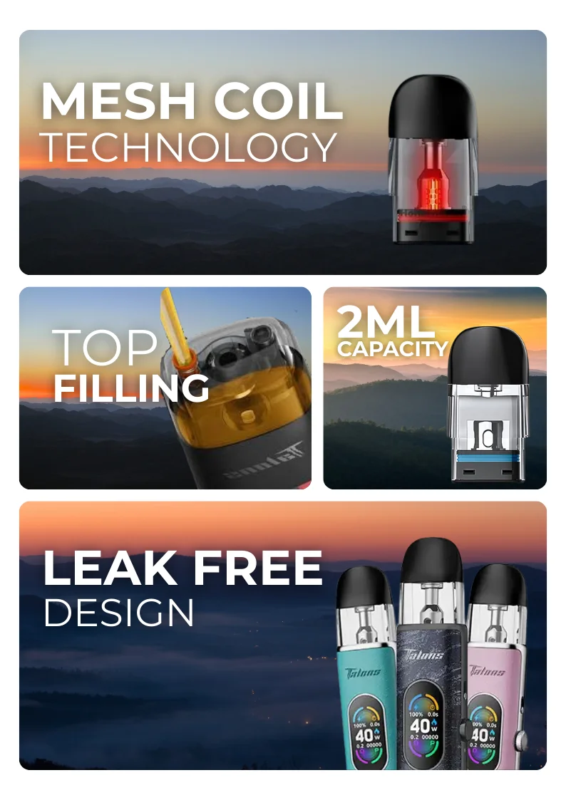 HorizonTech Talons 3 Replacement Pods Features