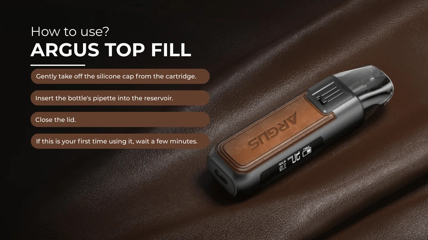 How To Fill the Argus Top Fill Cartridge Voopoo