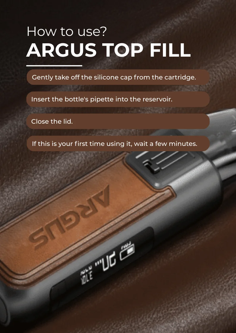 How To Fill the Argus Top Fill Cartridge Voopoo