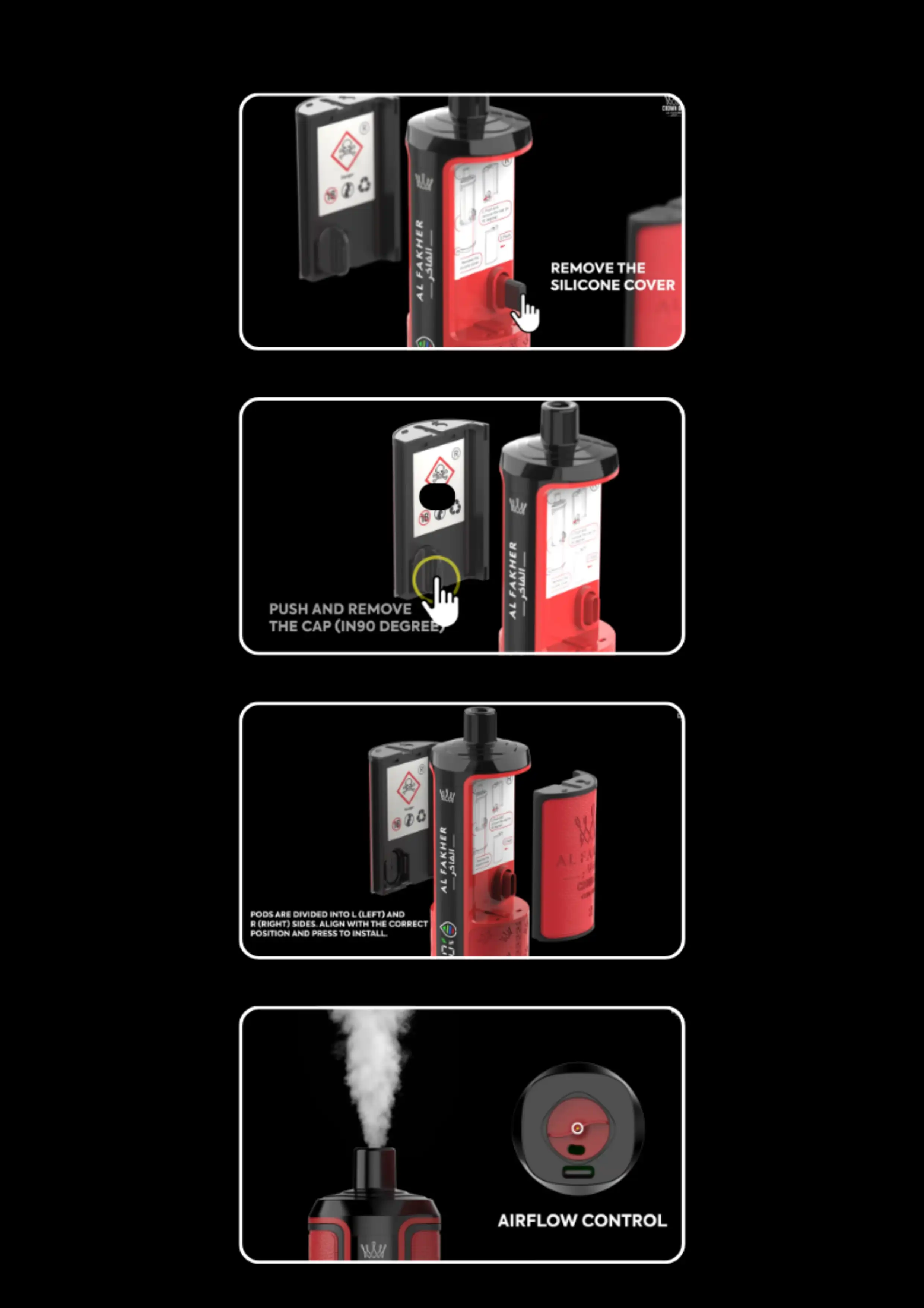 How to Use Al Fakher Crown Bar Hypermax 15000