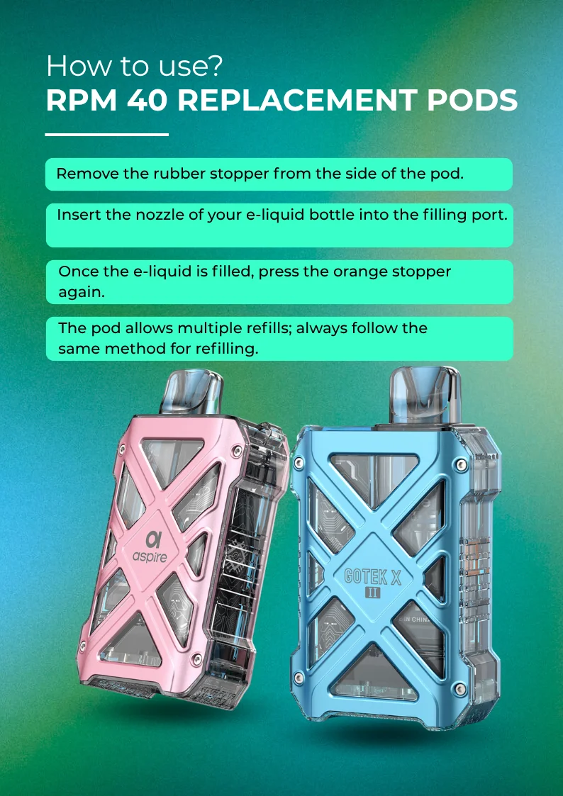 How to Use Aspire Gotek X Replacement Pod