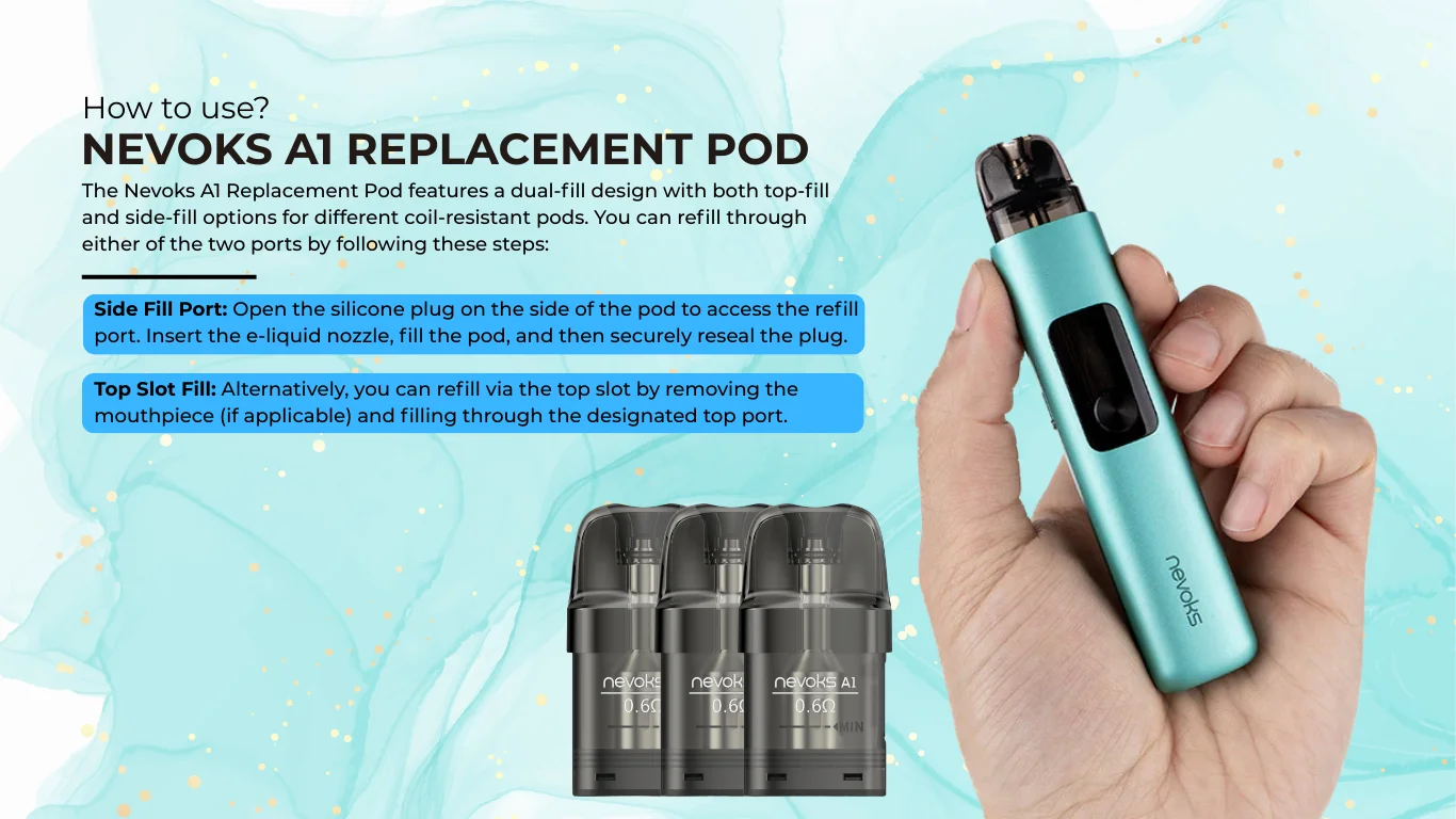 How to Use Nevoks A1 Replacement Pod