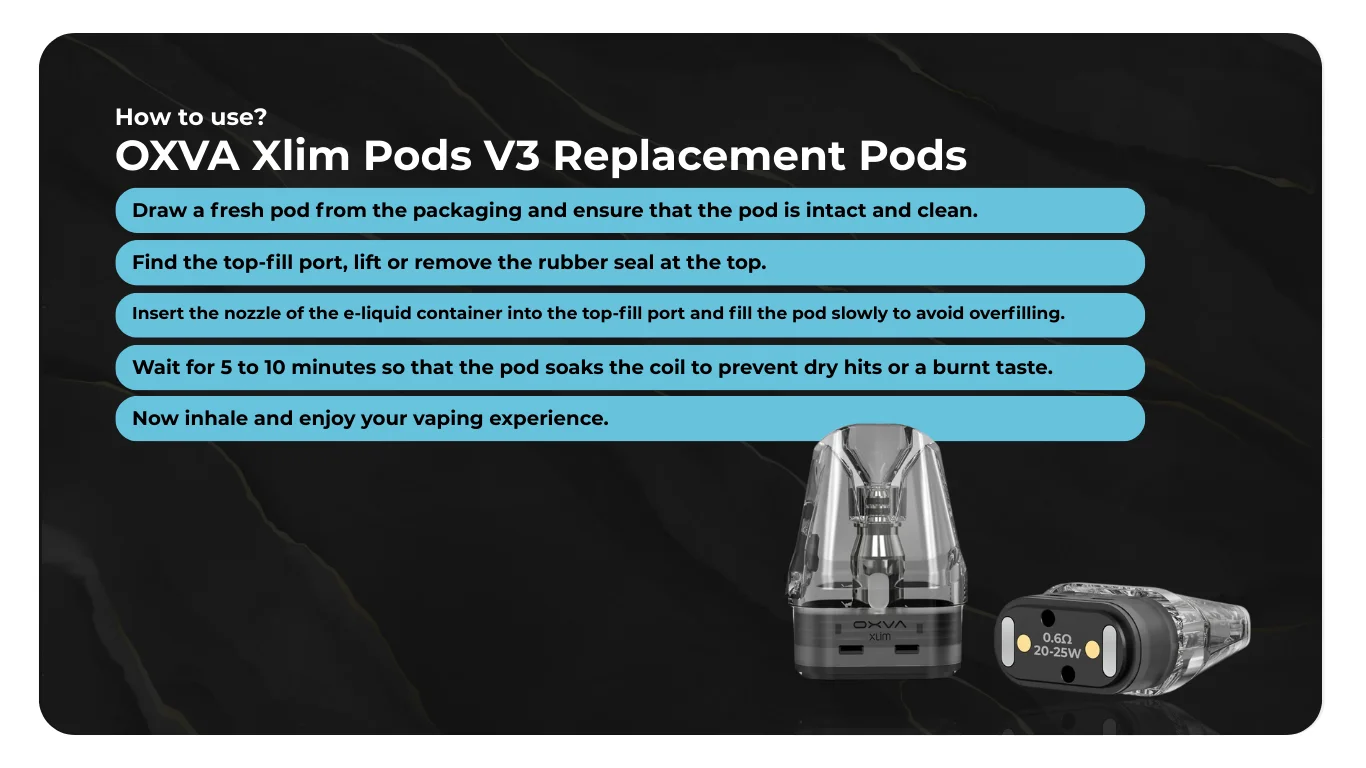How to Use OXVA Xlim Pods V3 Replacement Pods