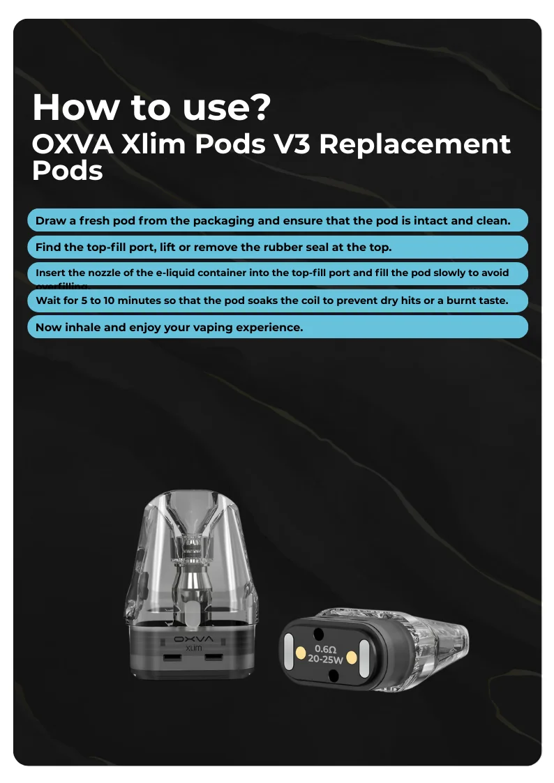 How to Use OXVA Xlim Pods V3 Replacement Pods