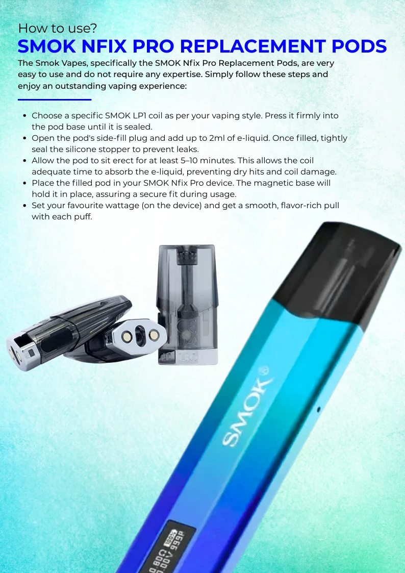 How to Use SMOK Nfix Pro Replacement Pods