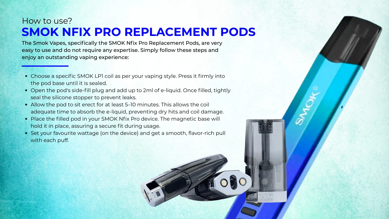 How to Use SMOK Nfix Pro Replacement Pods