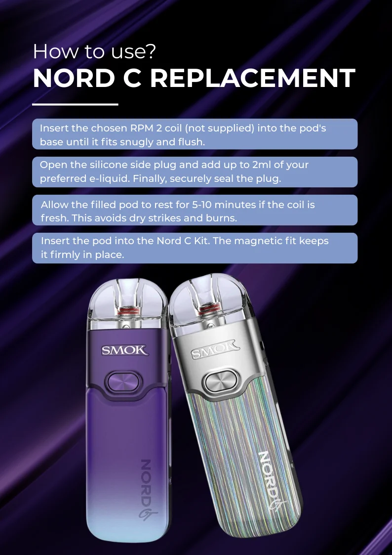 How to Use SMOK Nord C Pods