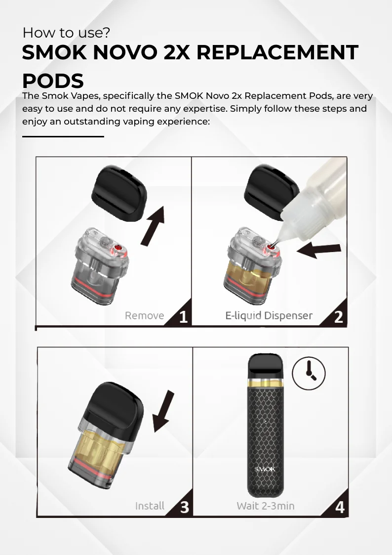 How to Use SMOK Novo 2X Replacement Pods