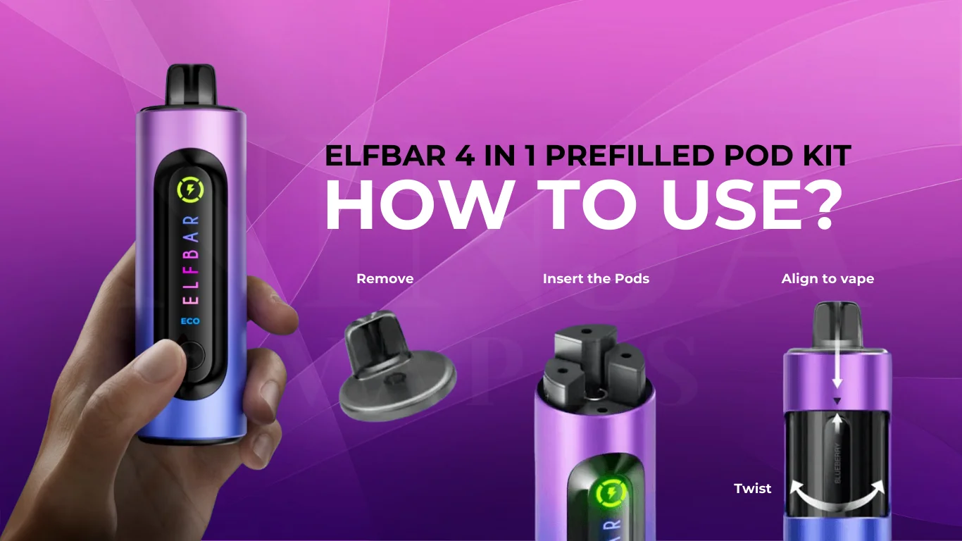 How To Use The Elf Bar 4 In 1 Pod Kit