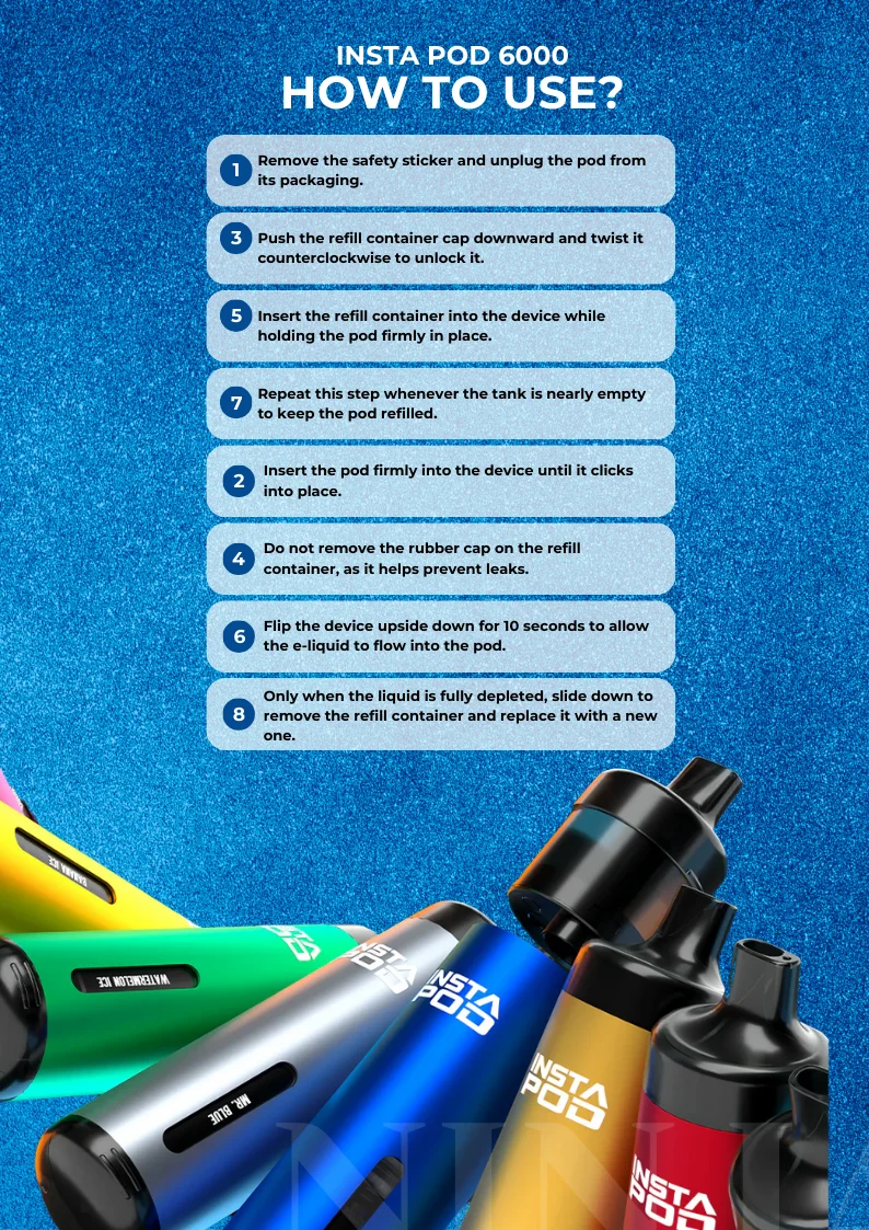 How to Use the Instapod 6000 Prefilled Pod