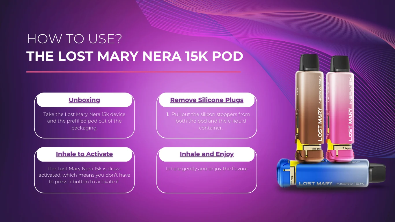 How to Use the Lost Mary Nera 15k Pod
