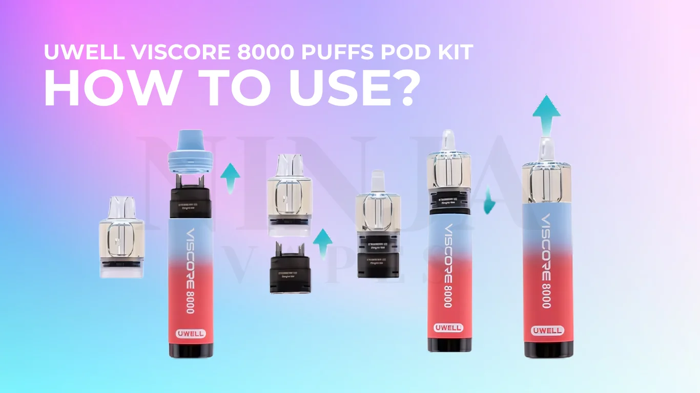 How to Use the Uwell Viscore 8000 Puffs Pod Kit