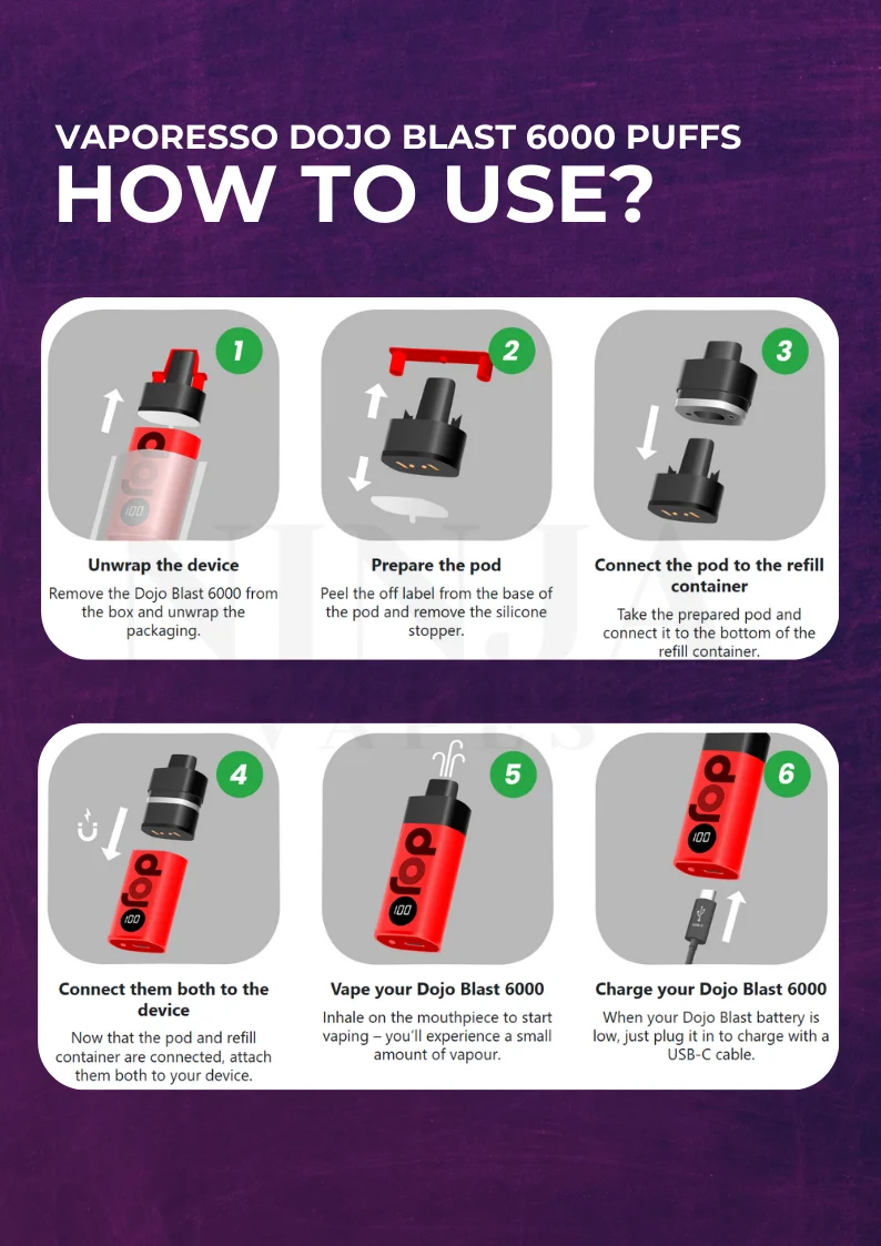 How to Use the Vaporesso Dojo Blast 6000