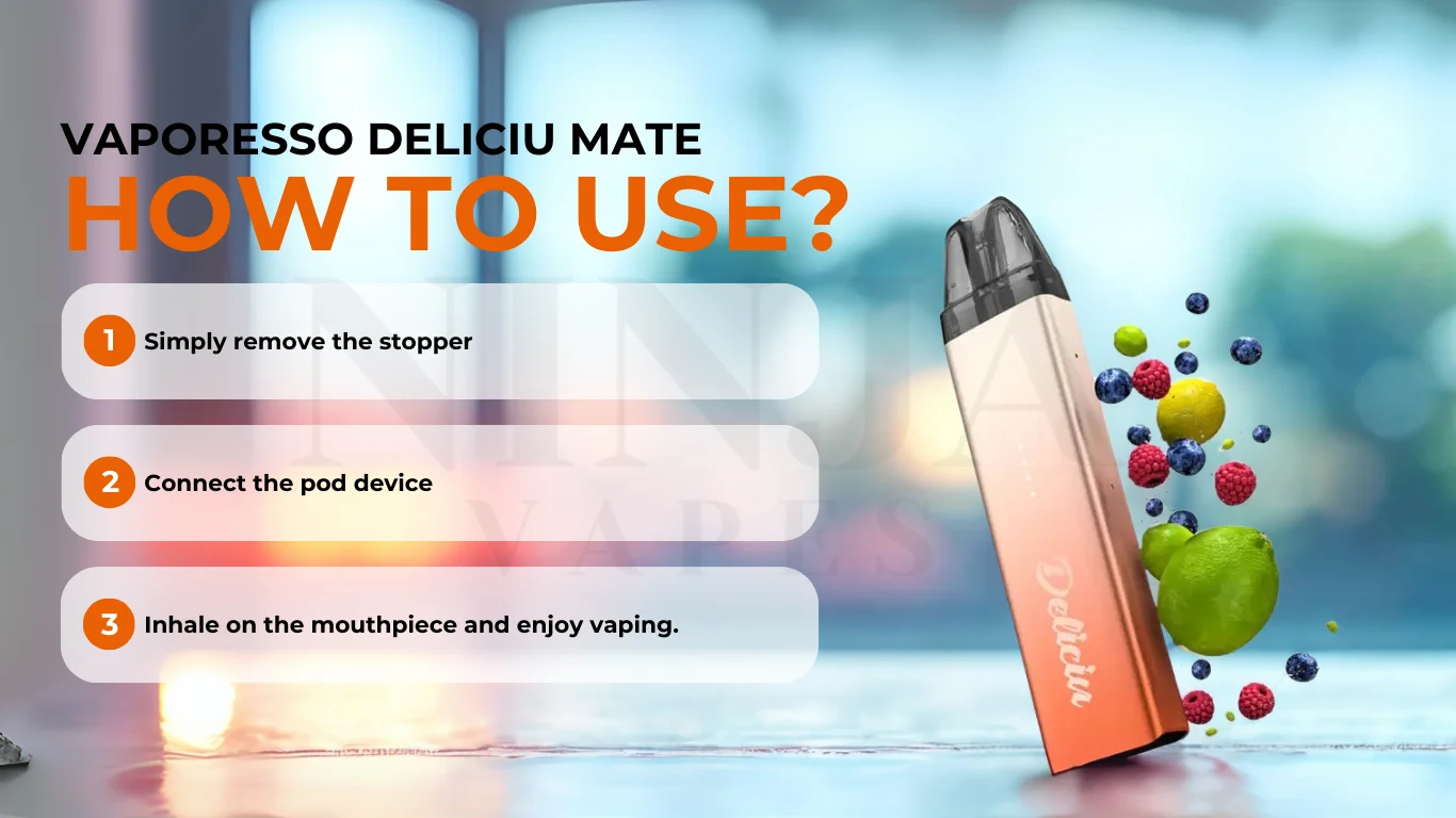 How to Use Vaporesso Deliciu Mate Pod Kit