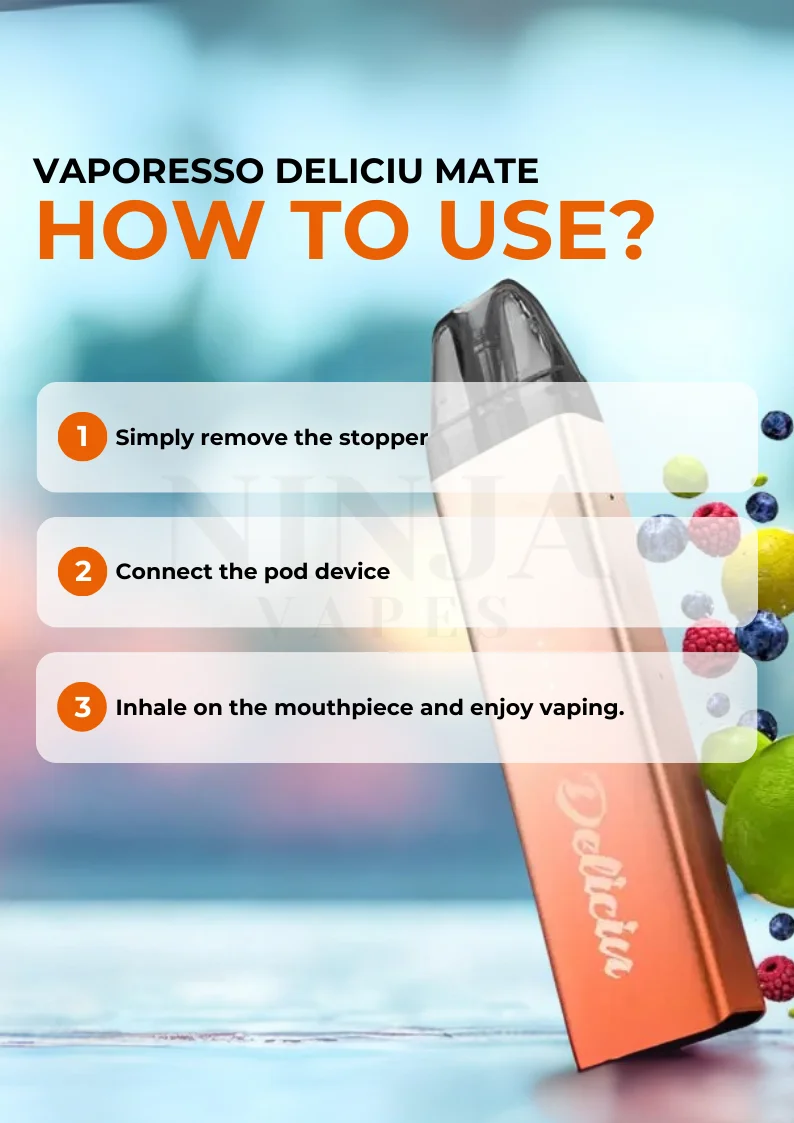 How to Use Vaporesso Deliciu Mate Pod Kit