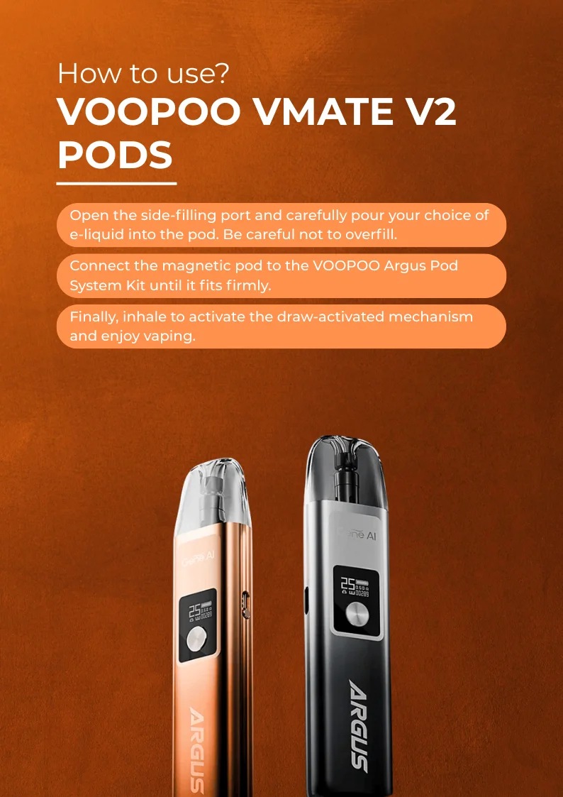 How to Use Voopoo Argus Replacement Pods?