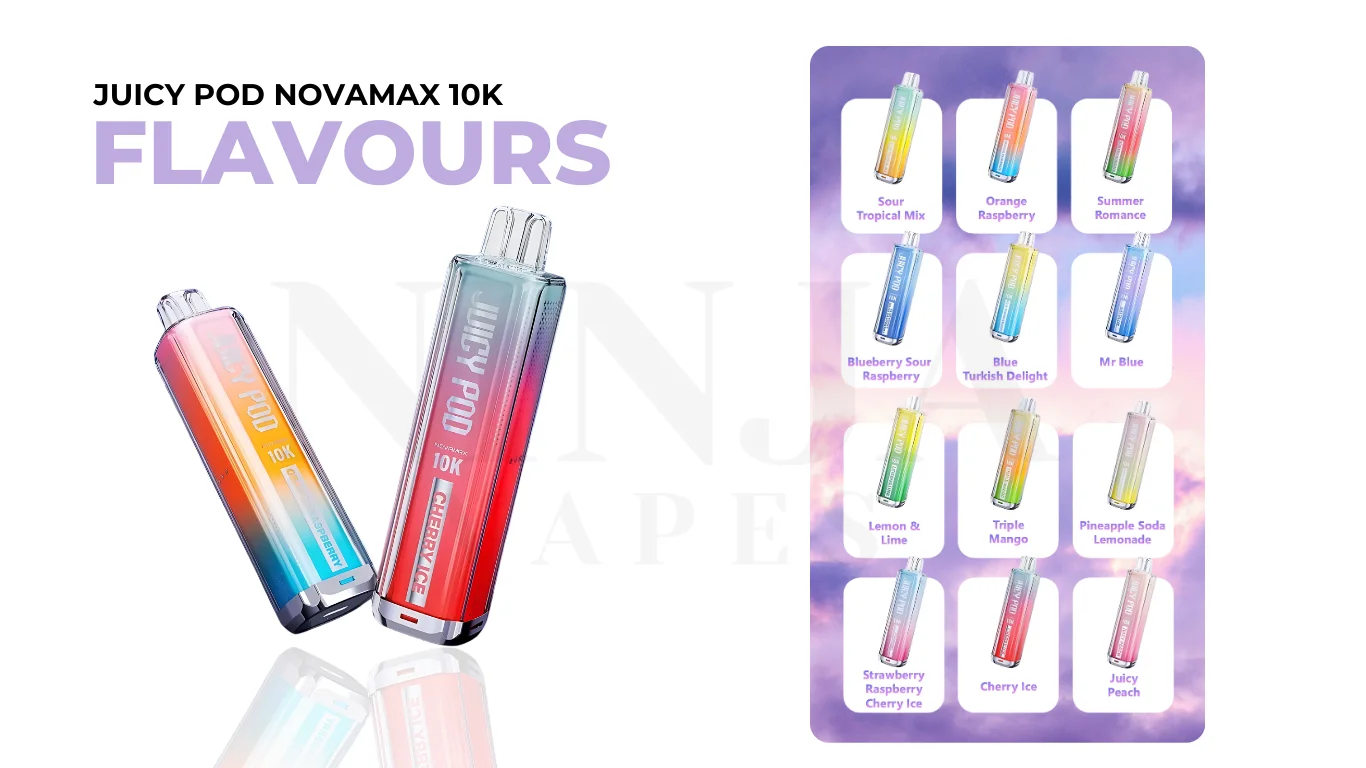 Juicy Pod NovaMax 10000 Puffs Flavours