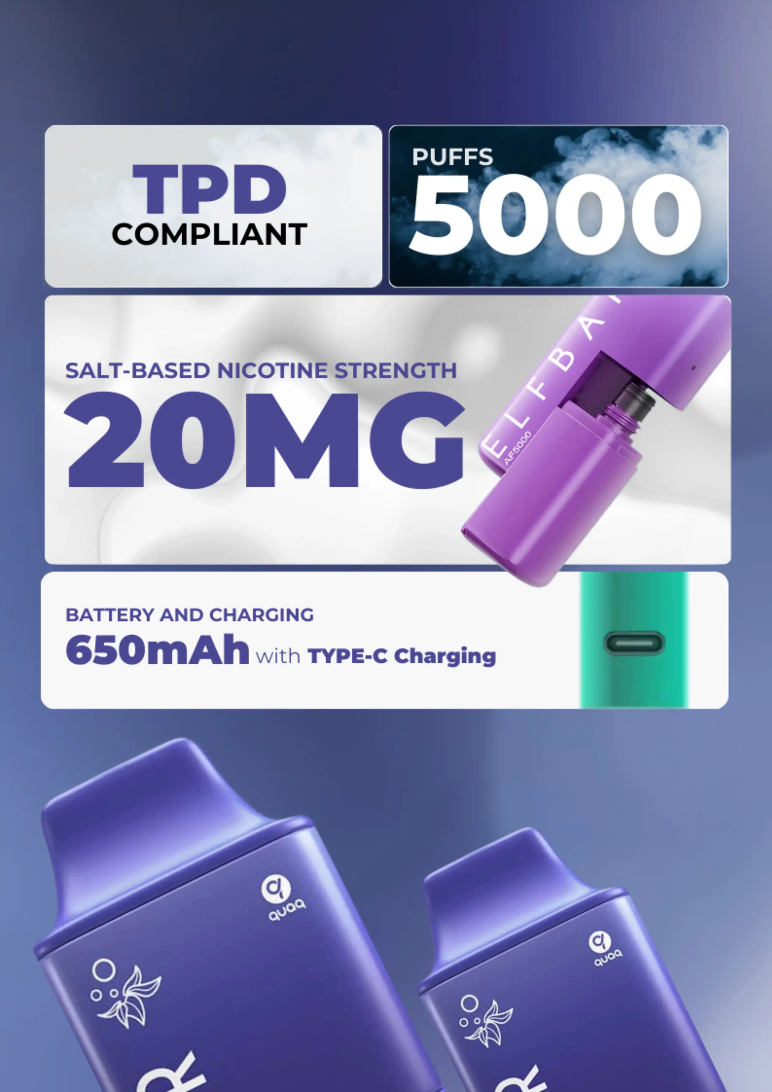 Key Features of Elf bar AF5000