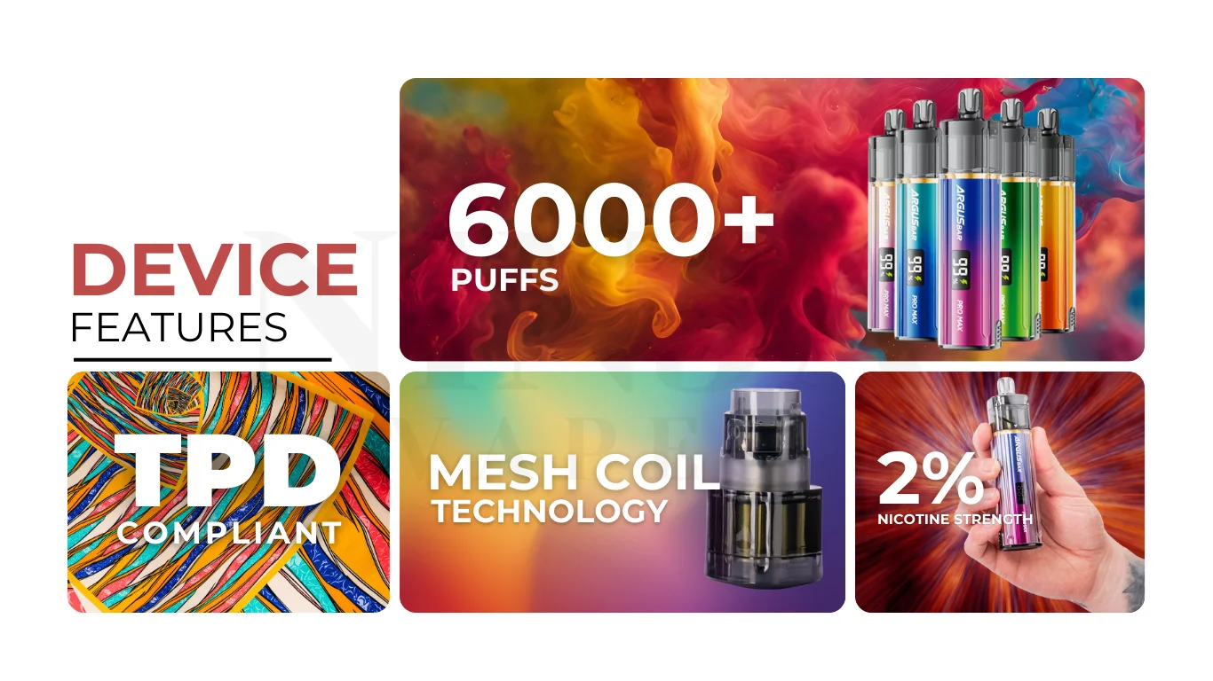 Key Features of Voopoo Argus Bar Pro Max