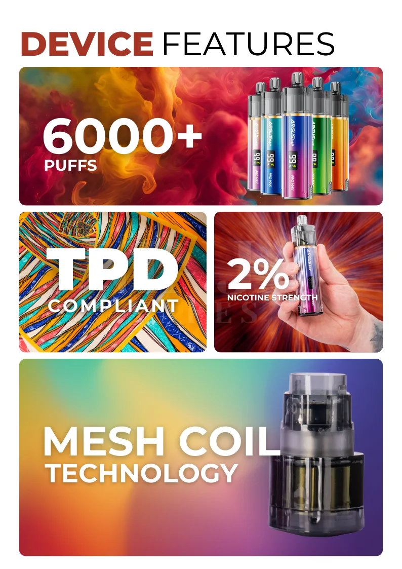 Key Features of Voopoo Argus Bar Pro Max