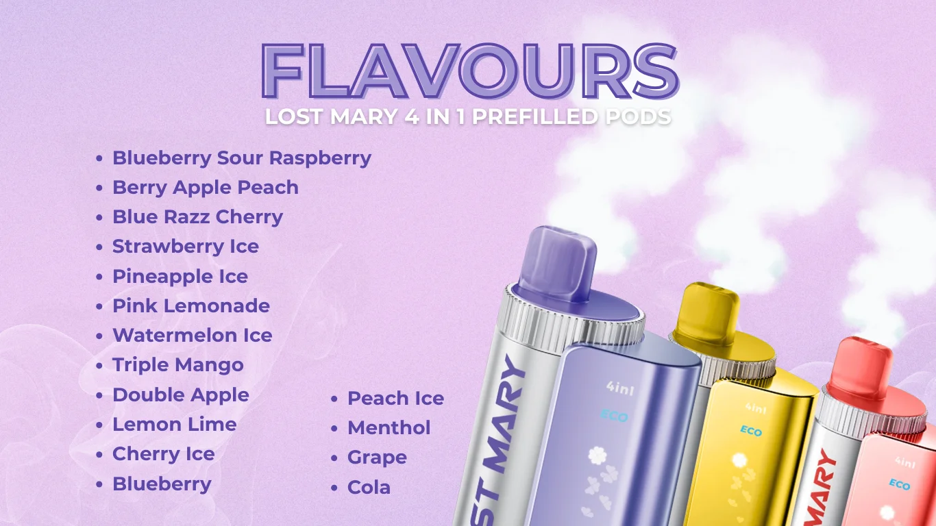 Lost Mary 4 in 1 Flavours