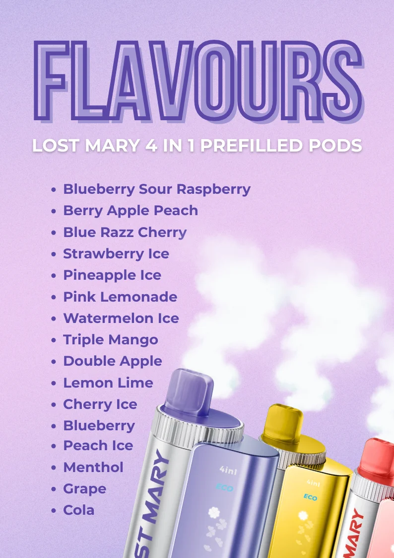 Lost Mary 4 in 1 Flavours