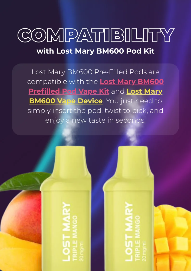 Lost Mary BM600 Pod Kit Compatibility