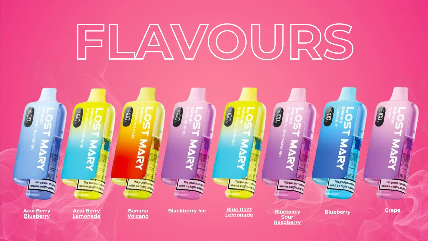 Lost Mary BM6000 Refill Pods Flavours