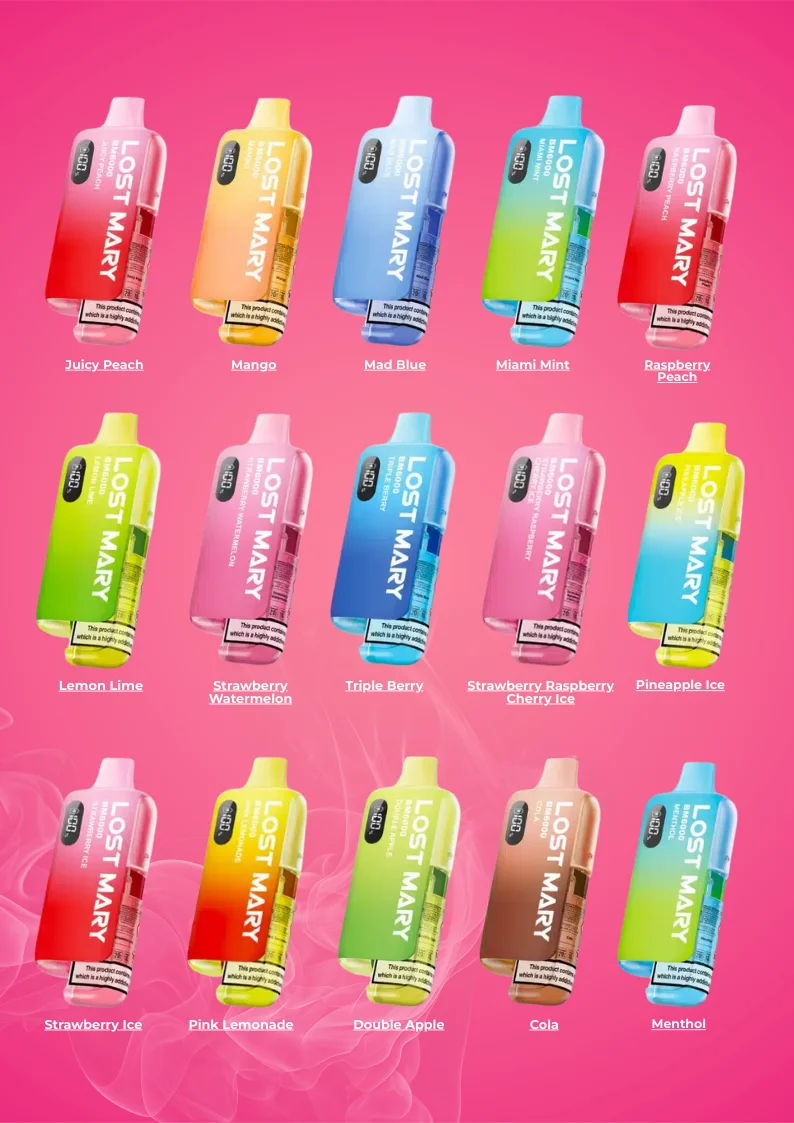 Lost Mary BM6000 Refill Pods Flavours