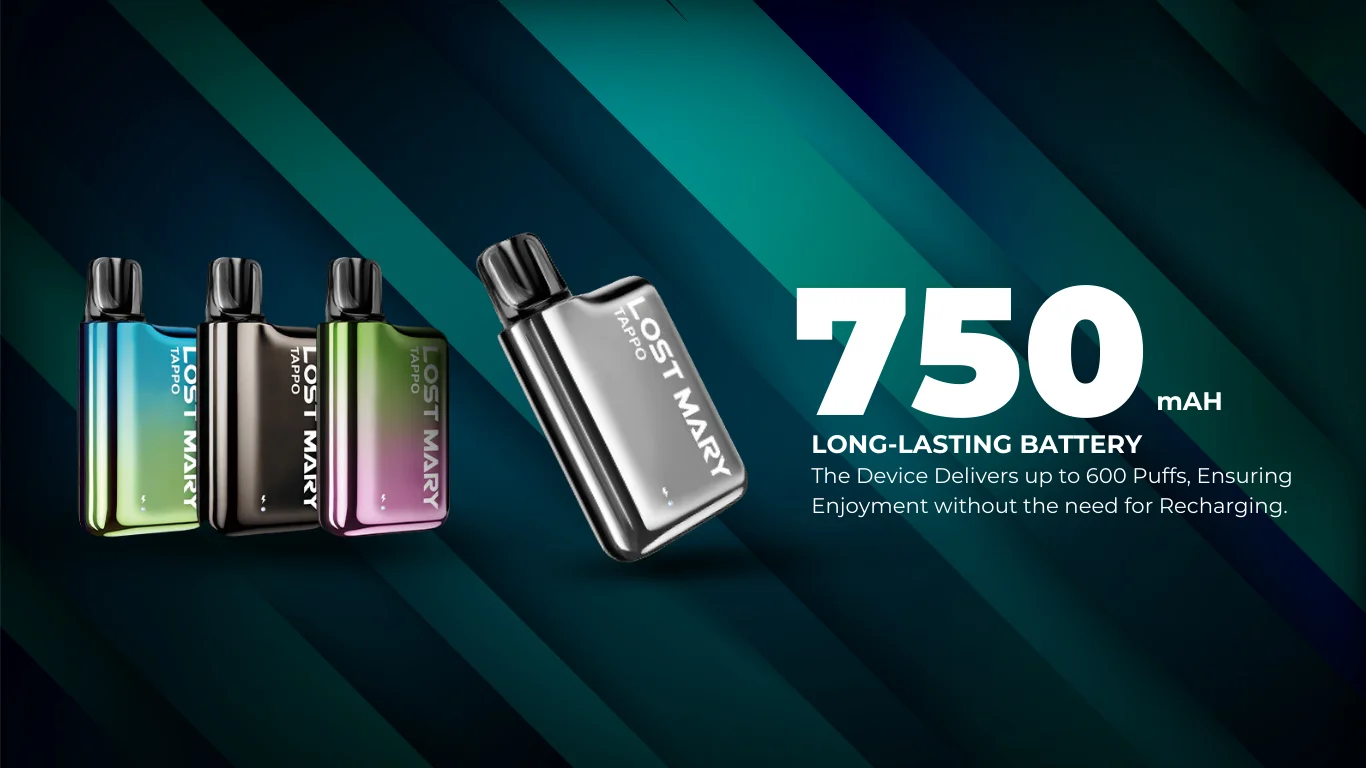 Lost Mary Tappo Pod Kit 750 mAH Battery