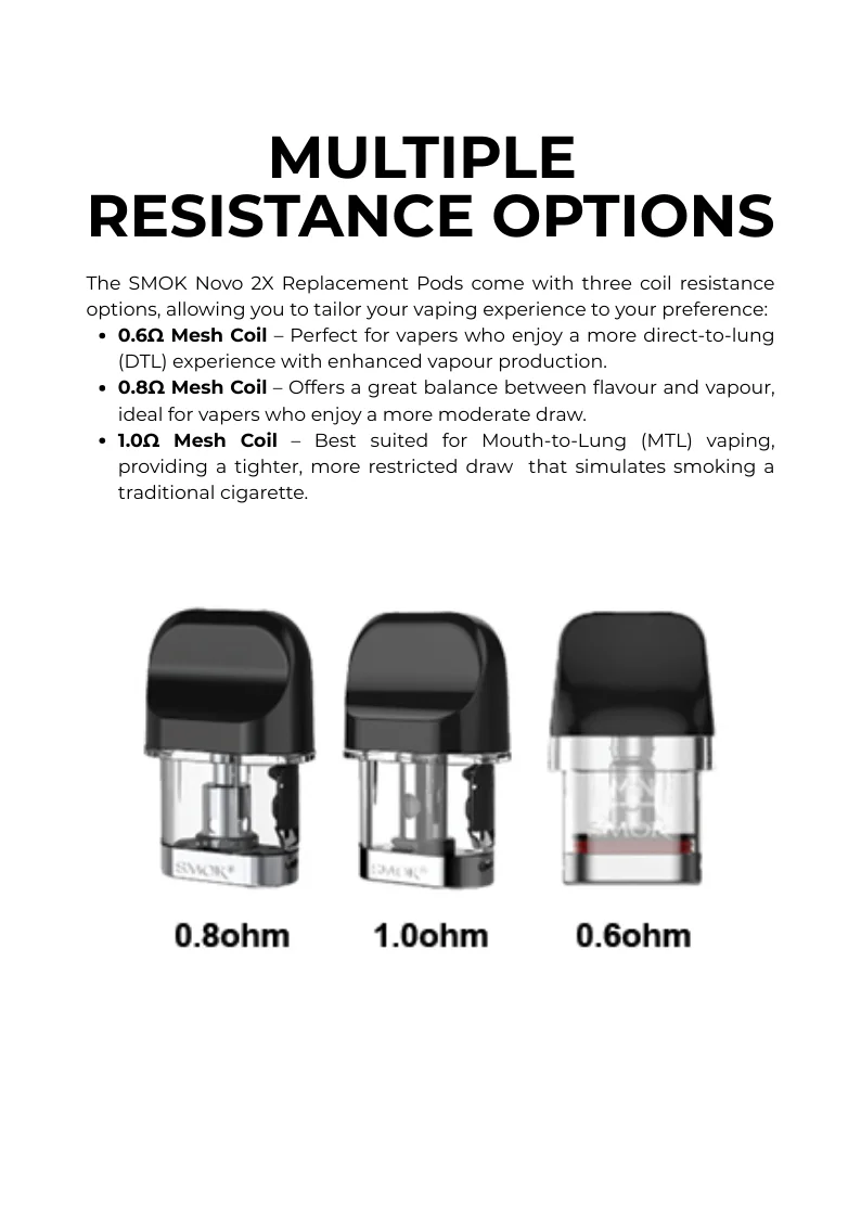 SMOK Novo 2X Replacement Pods