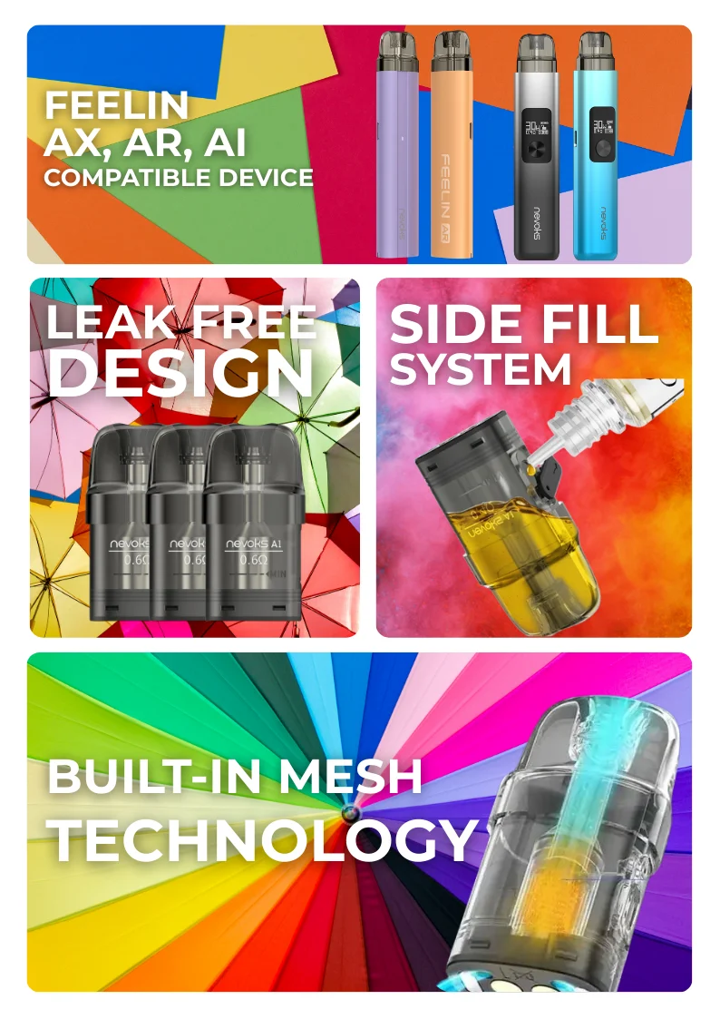 Nevoks A1 Replacement Pod Pack Specifications