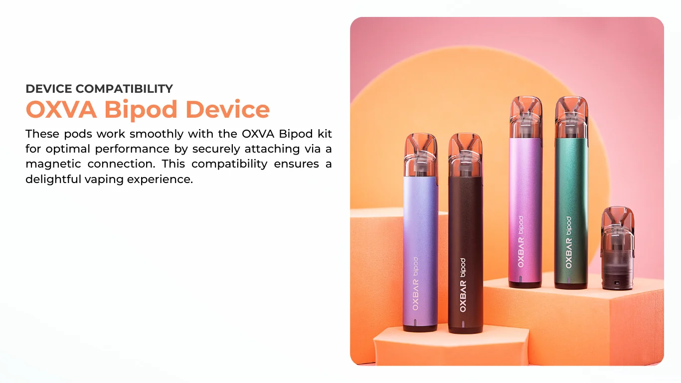 OXVA Bipod Refillable Pods Compatibility