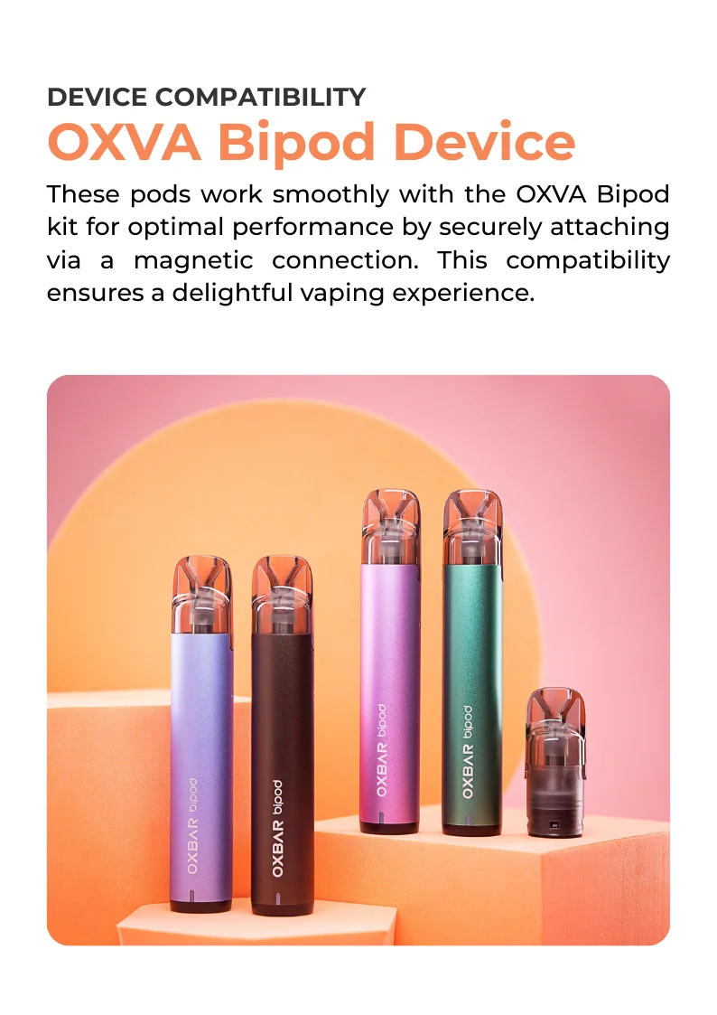 OXVA Bipod Refillable Pods Compatibility